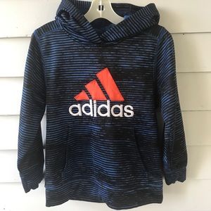 Adidas sz 7 striped hoodie